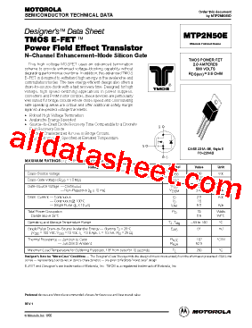 MTP2N50E型号图片