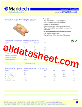 MTSM5015-199-IR型号图片