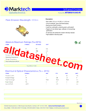 MTSM5015-843-IR型号图片