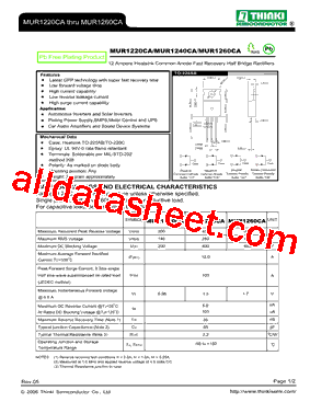 MUR1220CA型号图片