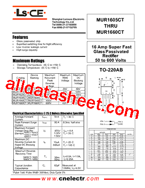 MUR1605CT型号图片