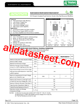 MUR1620FAT型号图片