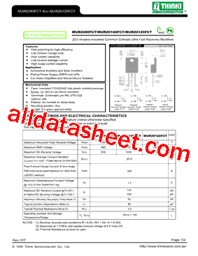 MUR20100FCT型号图片
