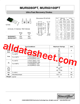 MUR6080PT型号图片