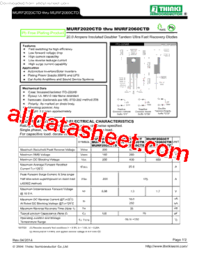 MURF2020CTD型号图片