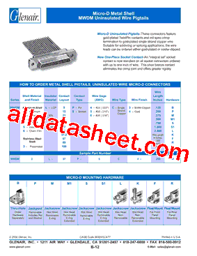 MWDM2L-21P-6C3型号图片