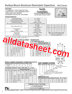 NACS101M6.36.3X5.5TR13F型号图片