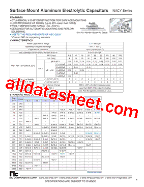 NACY100M25V4X63TR13F型号图片