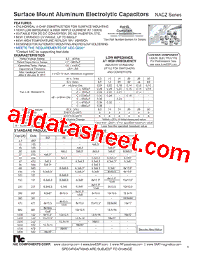 NACZ331M35V10X105TR13F型号图片