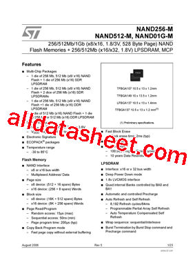 NAND01GW4M5CZC5F型号图片