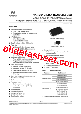 NAND08G-BXC型号图片