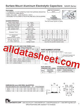 NAWR100M16V4X4.6KBF型号图片