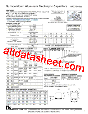 NAZJ100M25V4X6.1NBF型号图片