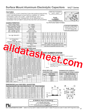 NAZT330M25V6.3X6.3NBF型号图片