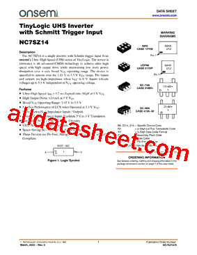 NC7SZ14FHX型号图片