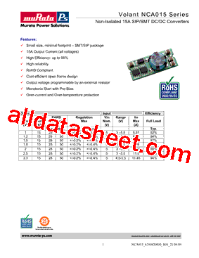 NCA0151330BP-XC型号图片