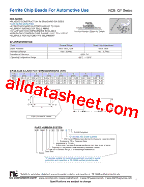 NCB0603GD121TR030QYF型号图片