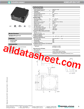 NCB50-FP-E2-P1-V1型号图片