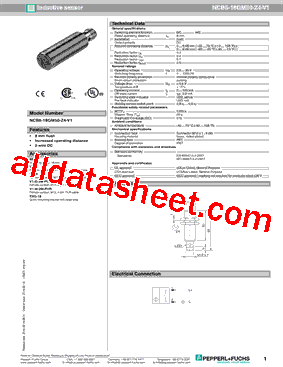 NCB8-18GM50-Z4-V1型号图片