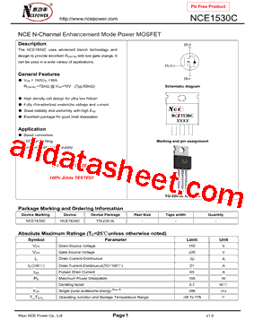 NCE1530C型号图片