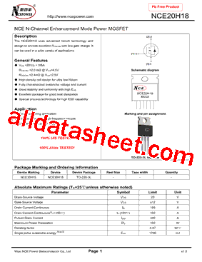 NCE20H18型号图片