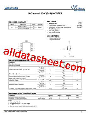 NCE3018AS型号图片