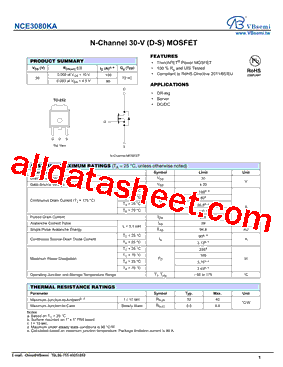 NCE3080KA型号图片