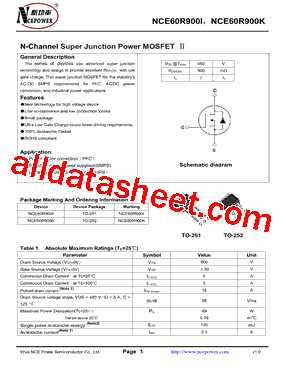 NCE60R900I型号图片