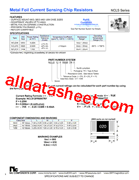 NCLS06_R010TRF型号图片