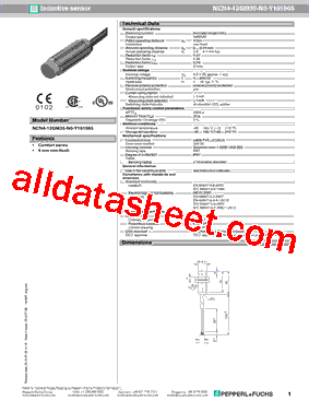 NCN4-12GM35-N0-Y191065型号图片