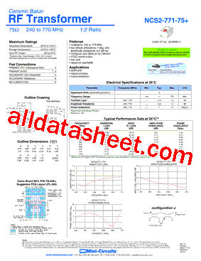 NCS2-771-75+型号图片