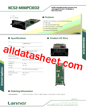 NCS2-MINIPCIE02A型号图片