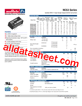 NCS3S4803SC型号图片