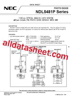 NDL5481P1C型号图片