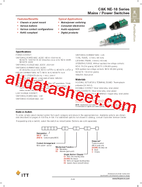 NE18OA01C型号图片