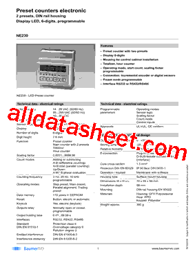 NE230.213AX01型号图片