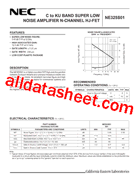 NE325S01-T1B型号图片
