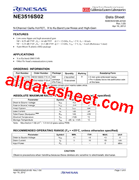 NE3516S02-T1D型号图片