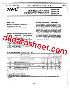 NE64300型号图片