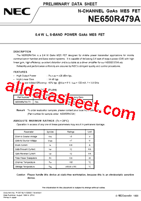 NE650R479A-T1型号图片