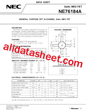 NE76184A-T1A型号图片