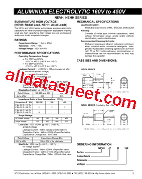 NEVH47M160型号图片