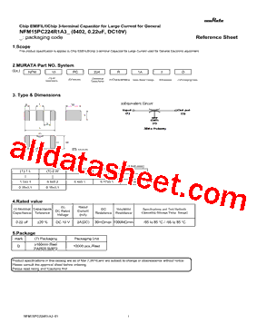 NFM15PC224R1A3型号图片