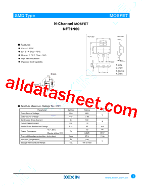 NFT1N60型号图片