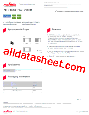 NFZ15SG262SN10D型号图片