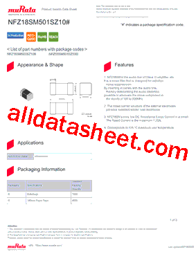 NFZ18SM501SZ10B型号图片