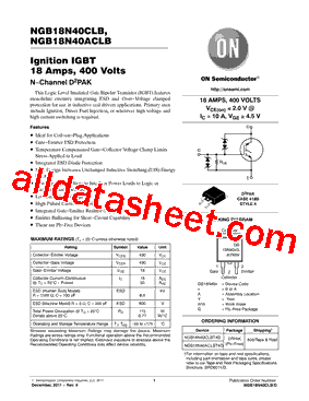 NGB18N40ACLBT4G型号图片
