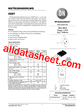 NGTB30N60IHLWG型号图片