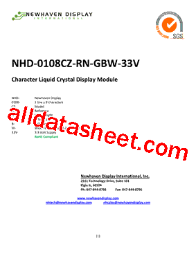 NHD-0108CZ-RN-GBW-33V型号图片