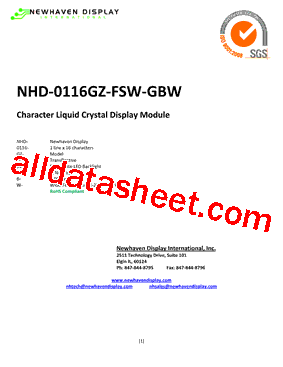 NHD-0116GZ-FSW-GBW型号图片